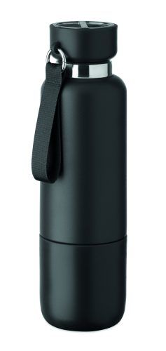 NOEKA Duplafalú palack 500 ml, fekete