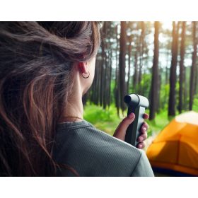 VENTA Hordozható turbó ventilátor, fekete