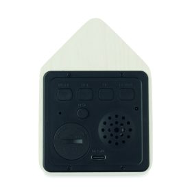 CUCKOO MDF kakukkos ébresztőóra, fehér