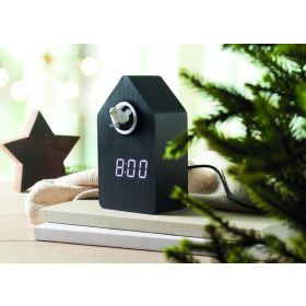 CUCKOO BIRD MDF kakukkos ébresztőóra, fekete