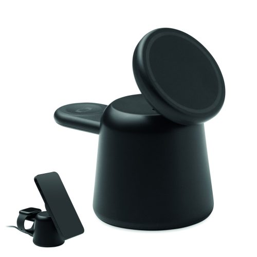 SIMPA 3 az 1-ben vez. n. töltő 15W, fekete