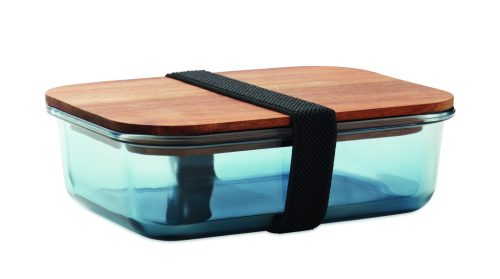 VITRIO LUNCH Üveg uzsonnásdoboz 800 ml, áttetsző kék