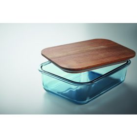 VITRIO LUNCH Üveg uzsonnásdoboz 800 ml, áttetsző kék