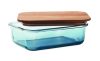 VITRIO LUNCH Üveg uzsonnásdoboz 800 ml, áttetsző kék