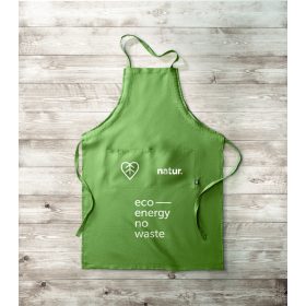 NAIMA APRON Kenderszövet állítható kötény, zöld