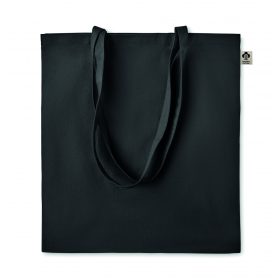 ZIMDE COLOUR Organikus pamut bevásárlótáska, fekete