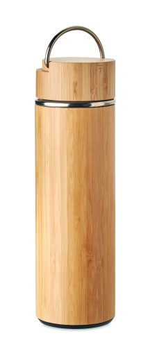 TAMPERE Duplafalú termosz, 400 ml, fa