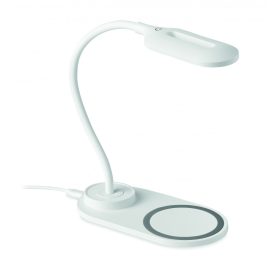 SATURN Asztali lámpa és töltő, 10W, fehér