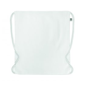 YUKI COLOUR Biopamut húzózsinóros táska, fehér