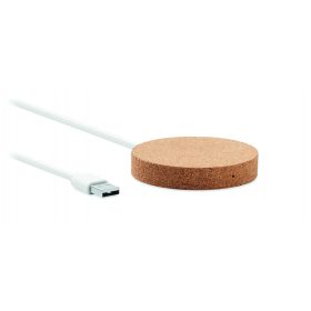 KOKE Kör alakú vezeték nélk. töltő, fa