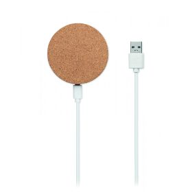 KOKE Kör alakú vezeték nélk. töltő, fa