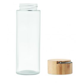 AMELAND Palack bambuszfedéllel, 500 ml, fa