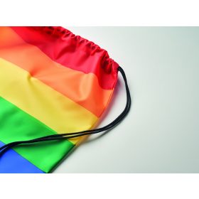 BOW Szivárvány RPET zsinóros táska