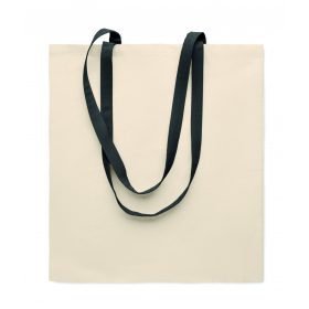 ZEVRA 140 g pamut bevásárlótáska, fekete