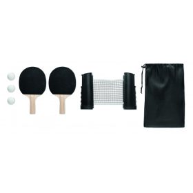 PING PONG Asztalitenisz készlet, fekete