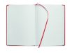 OURS A5 vonalas újrahaszn. notesz, piros