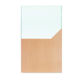 ZEAL Kristály plakett, fa