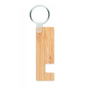 GANKEY Bambusz kulcstartó állvánnyal, fa