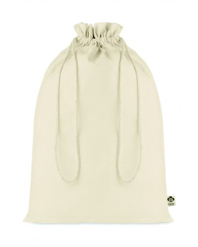 AMBER LARGE Nagy biopamut ajándéktasak, bézs