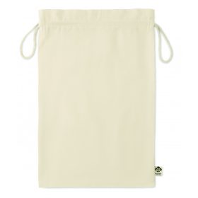 AMBER LARGE Nagy biopamut ajándéktasak, bézs