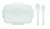 MAKAN PP ebéddoboz evőeszközökkel, fehér
