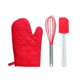 DATEKI Sütő kellék készlet, piros