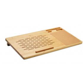 TECLAT Laptop és okostelefon állvány, fa