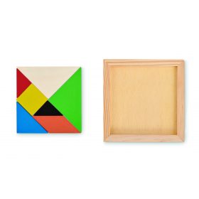TANGRAM Tangram kirakó játék fából, fa