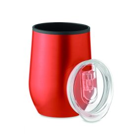 CHIN CHAN Duplafalú úti pohár 350 ml, piros