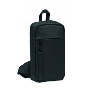 CEBAG 600D RPET keresztpántos táska, fekete