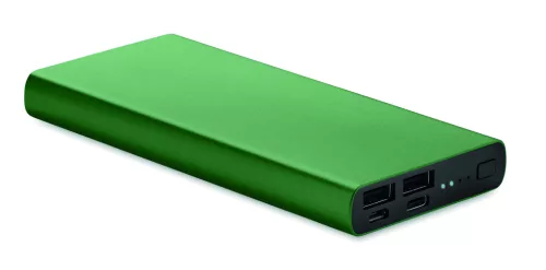 POWERFLAT 8 C 10000 mAh powerbank, bottle green