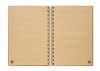 BRAM A5 gyűrűs bambusz jegyzetfüzet, fa