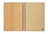 BRAM A5 gyűrűs bambusz jegyzetfüzet, fa