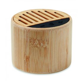 ROUND LUX Kerek bambusz vez.n. hangszóró, fa
