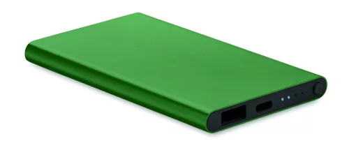 POWERFLAT C 4000 mAh powerbank, C csatl., bottle green