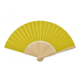 FANNY PAPER Bambusz legyező, sárga