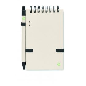 MITO SET A6 újra-tejesdoboz jegyz.füzet, fekete