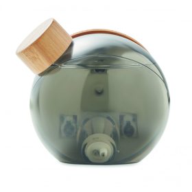 DROPPY LUX Vízzel működő bambusz LCD óra, fa