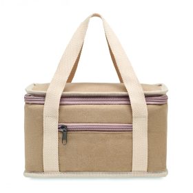 KECIL 6 dobozos vászon hűtőtáska, bézs