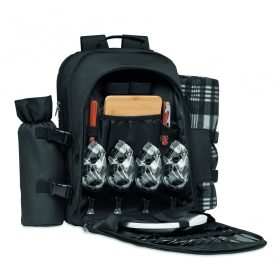 DUIN 4 személyes piknik hátizsák, fekete