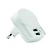EURO USB CHARGER 2XA Skross Európa USB töltő (2xA) 12W, fehér
