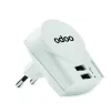 EURO USB CHARGER 2XA Skross Európa USB töltő (2xA) 12W, fehér