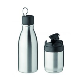 ATERA 2 az 1-ben termoszpalack 500ml, fakó ezüst