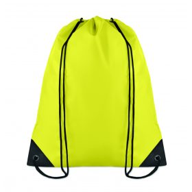 SHOOP 190T poliészter tornazsák, sárga