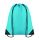 SHOOP 190T poliészter tornazsák, türkiz