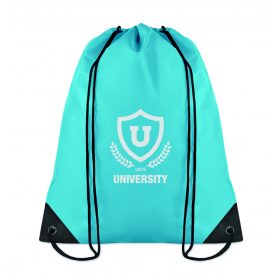 SHOOP 190T poliészter tornazsák, türkiz