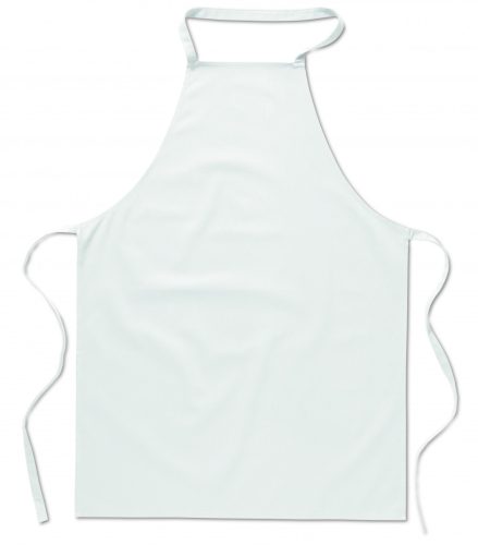KITAB Pamut konyhai kötény, fehér