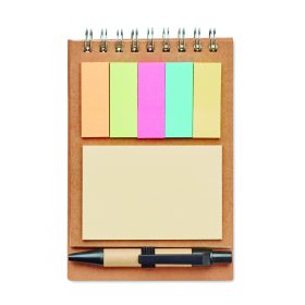 MULTIBOOK Jegyzetfüzet tollal és jelölők, bézs