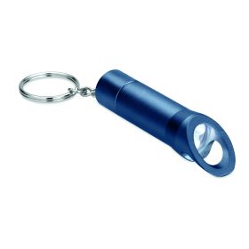 LITOP Fém kulcstartós elemlámpa, kék