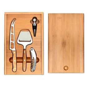 WINE&CHEESE Sajt- és bor szett, fa